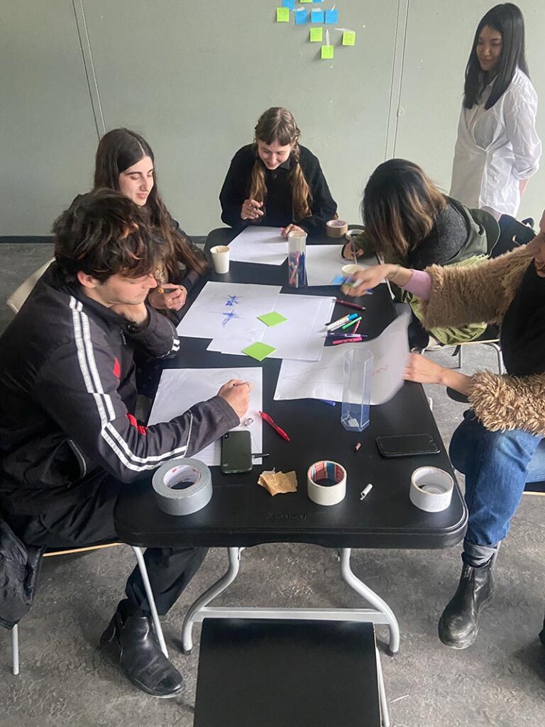 Students hard at work